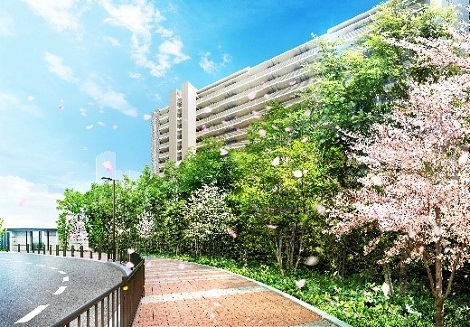 Image of co-existence with the local community with plants around the building