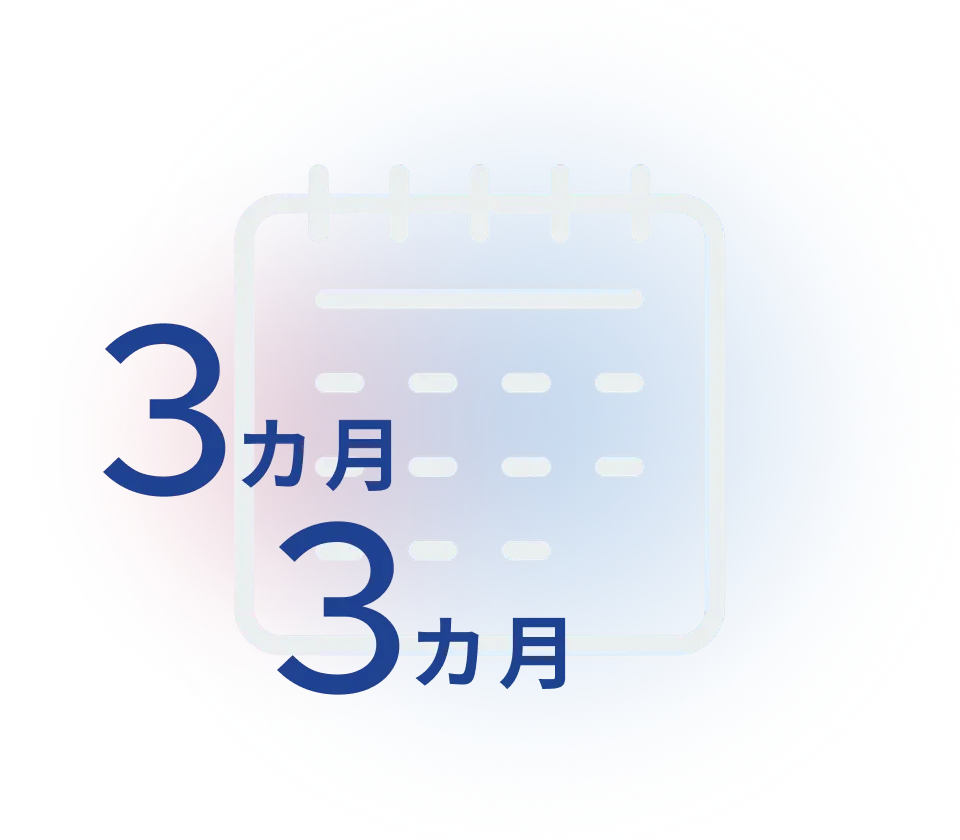 3カ月×3カ月
