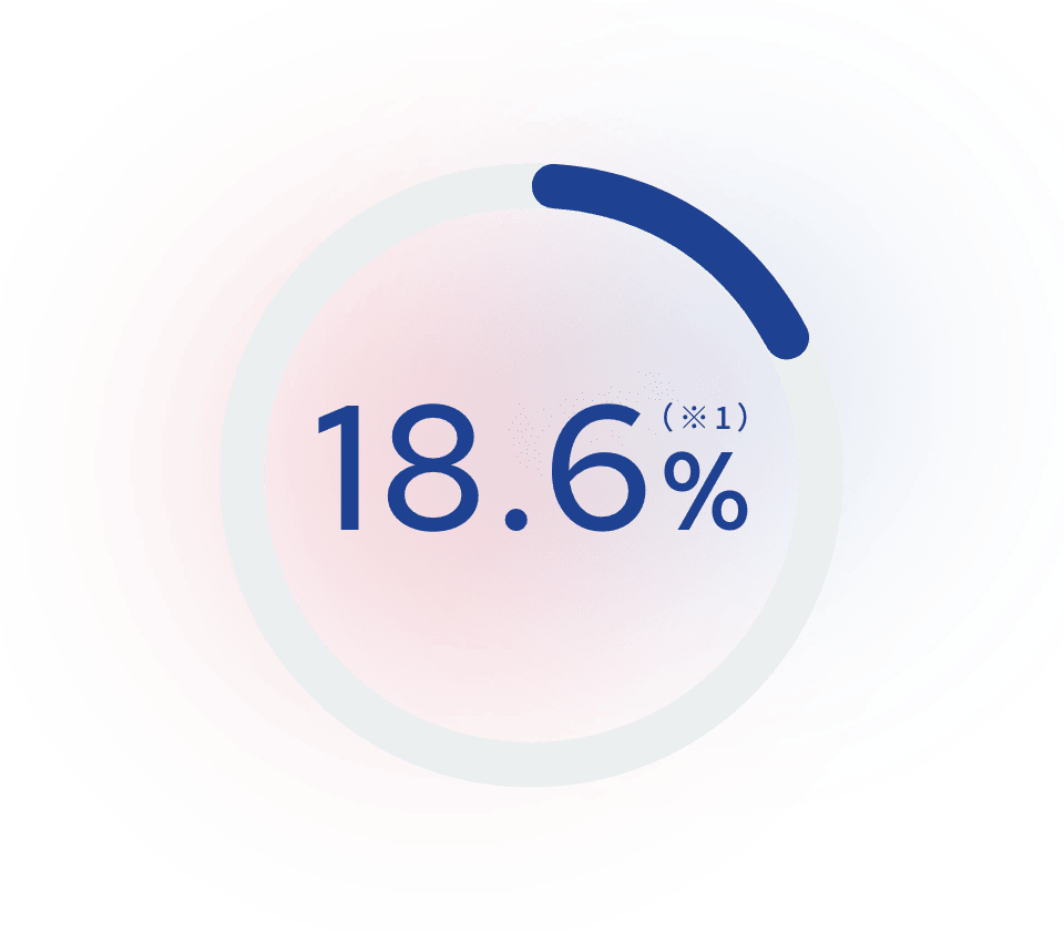 18.6%（※1）