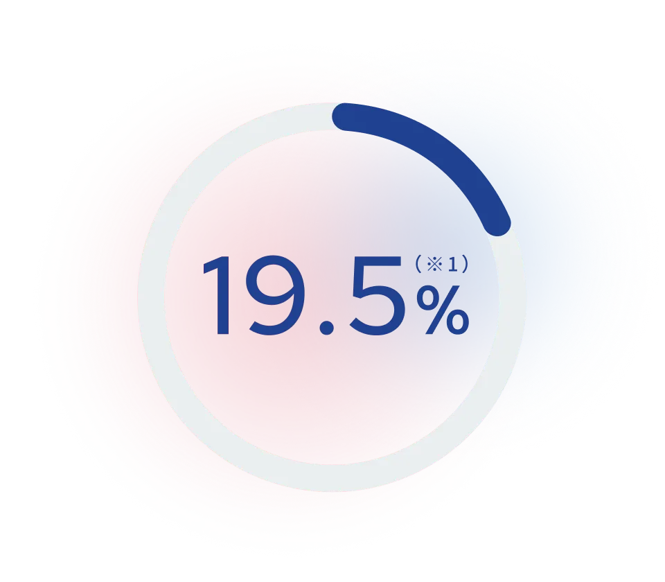 19.5%（※1）